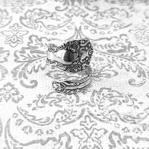 Sterling Silver Ring Silver ring vintage antique spoon ring silver boho hippie